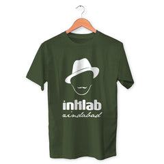 Inklab Zindabad Cotton Unisex Olive Green Tshirt