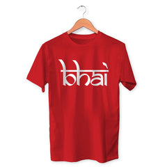 Bhai Cotton Unisex Red Tshirt