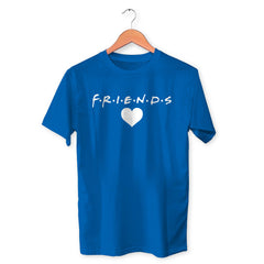 Friends Cotton Unisex Royal Blue Tshirt