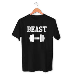 Beast Cotton Unisex Black Tshirt