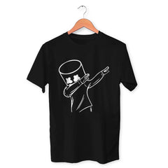 Mask Man Dab Cotton Unisex Black Tshirt
