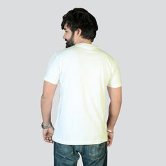 Danger Smiley Cotton Unisex Off White Tshirt