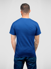 Pocket Gun 007 Cotton Unisex Royal Blue Tshirt