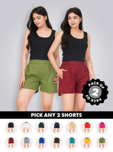 Choose any 2 - Women's Cotton Shorts