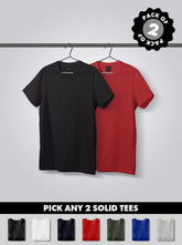 Choose any 2 - Unisex Tshirts Solid