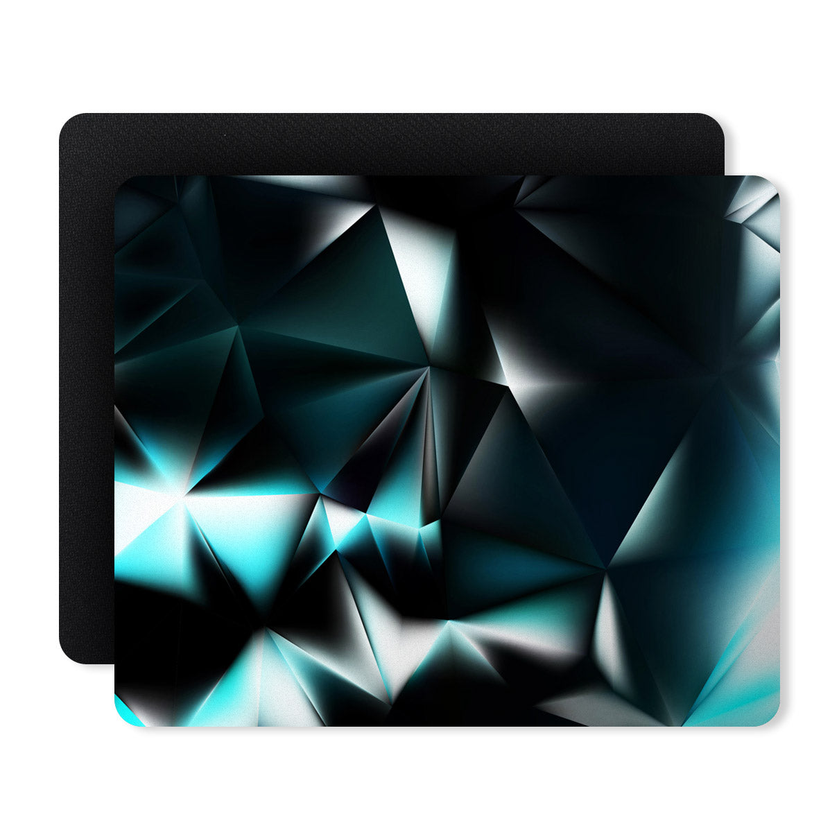 Blue Polygon Pattern Designer Printed Premium Mouse pad (9 in x 7.5 in)
