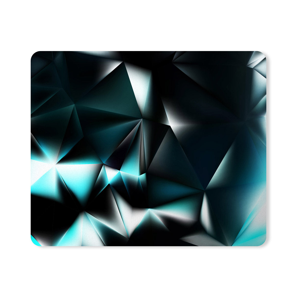 Blue Polygon Pattern Designer Printed Premium Mouse pad (9 in x 7.5 in)