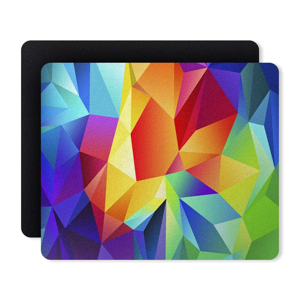 Colorful Polygon Pattern Designer Printed Premium Mouse pad (9 in x 7.5 in)
