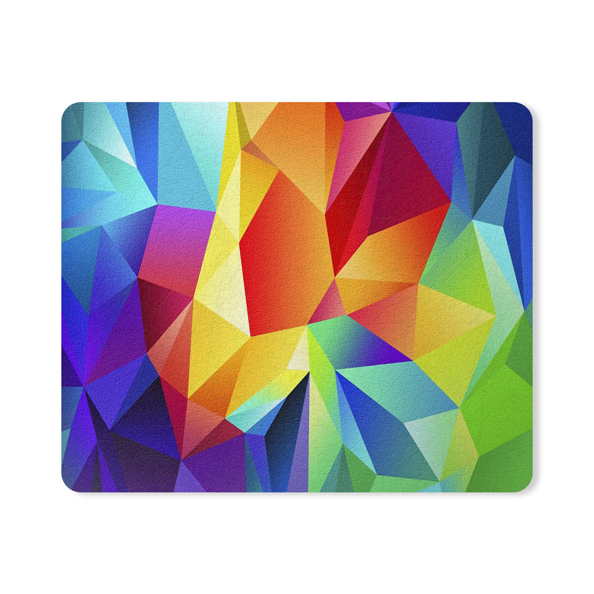 Colorful Polygon Pattern Designer Printed Premium Mouse pad (9 in x 7.5 in)