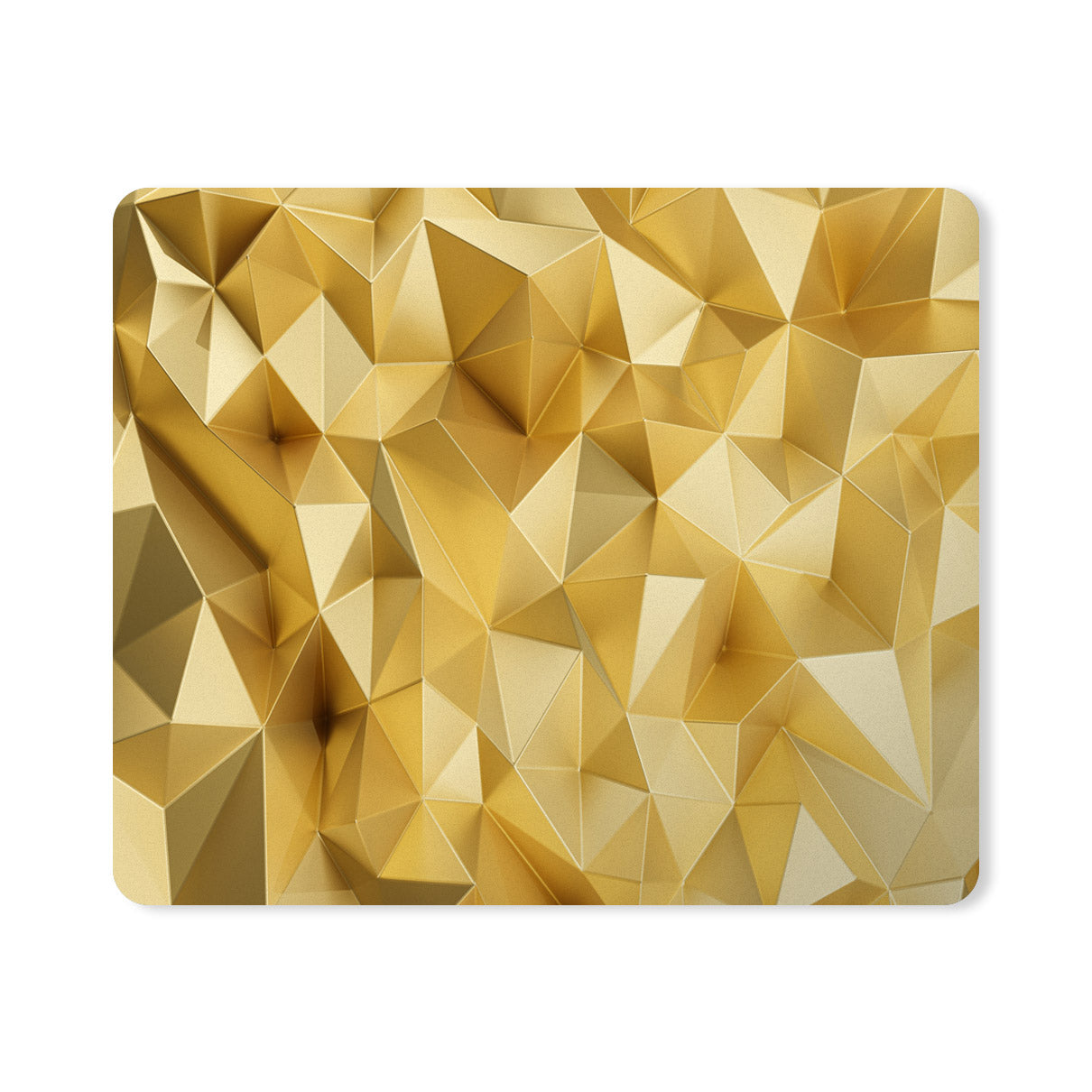 Golden Polygon Pattern Designer Printed Premium Mouse pad (9 in x 7.5 in)