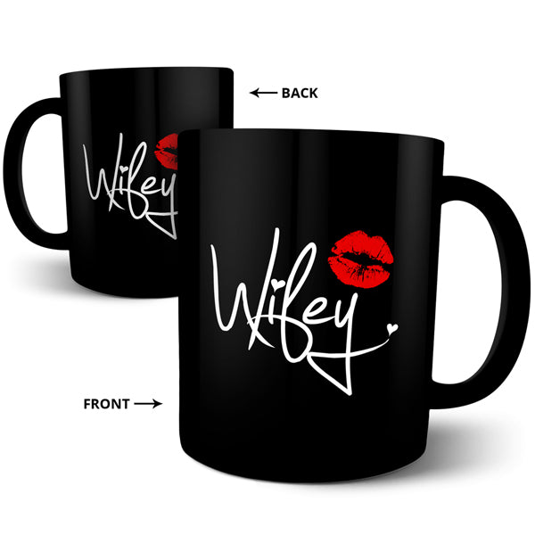 Wifey - Black Ceramic Mug