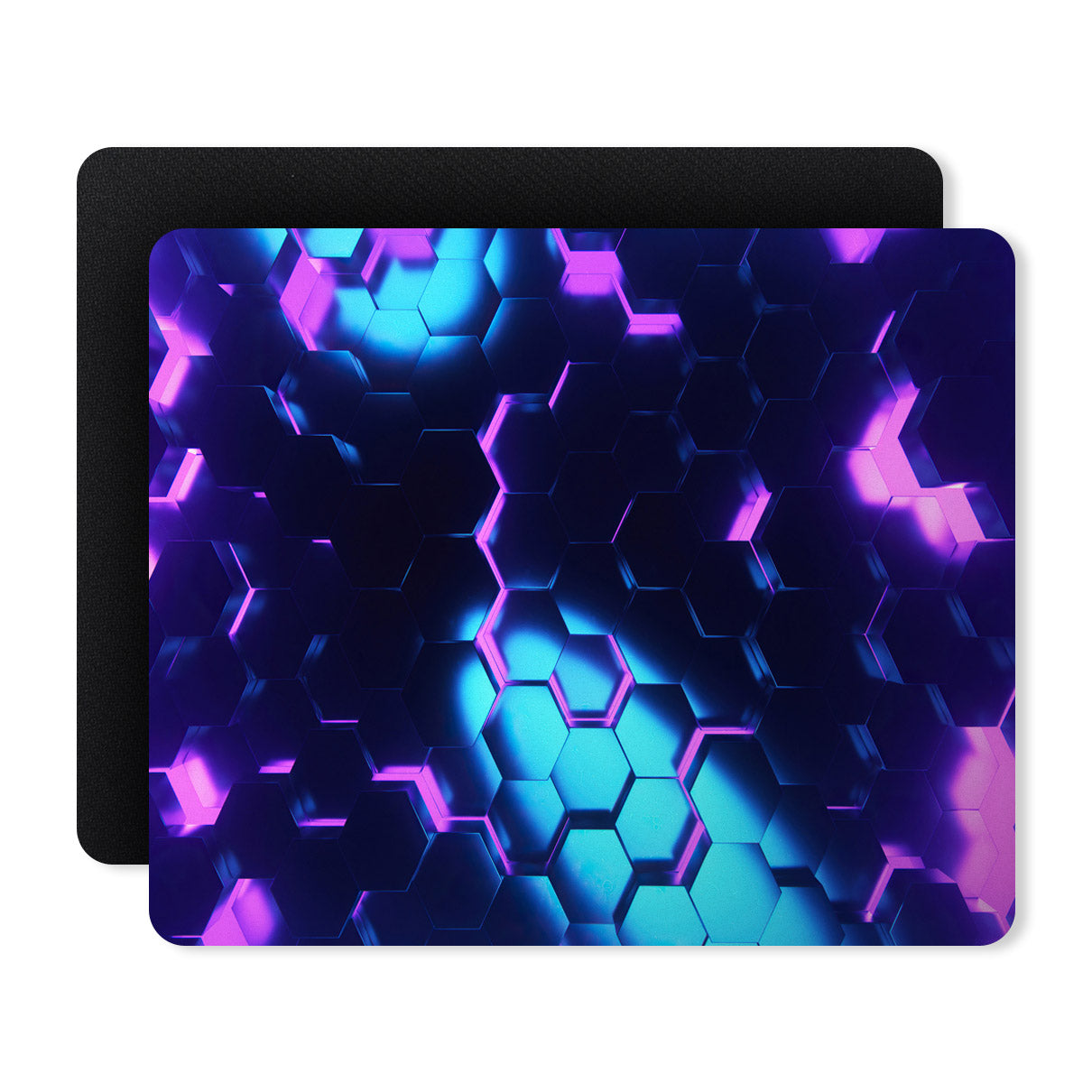 Blue Purple Fish Skin Pattern Designer Printed Premium Mouse pad (9 in x 7.5 in)