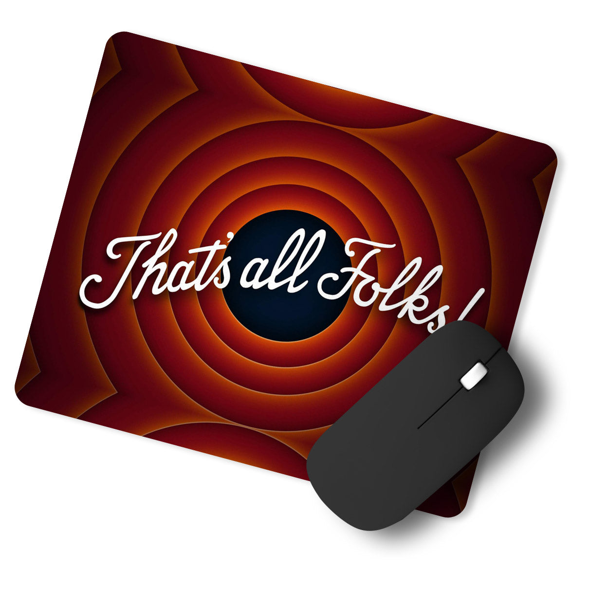 Thats All Folks Designer Printed Premium Mouse pad (9 in x 7.5 in)