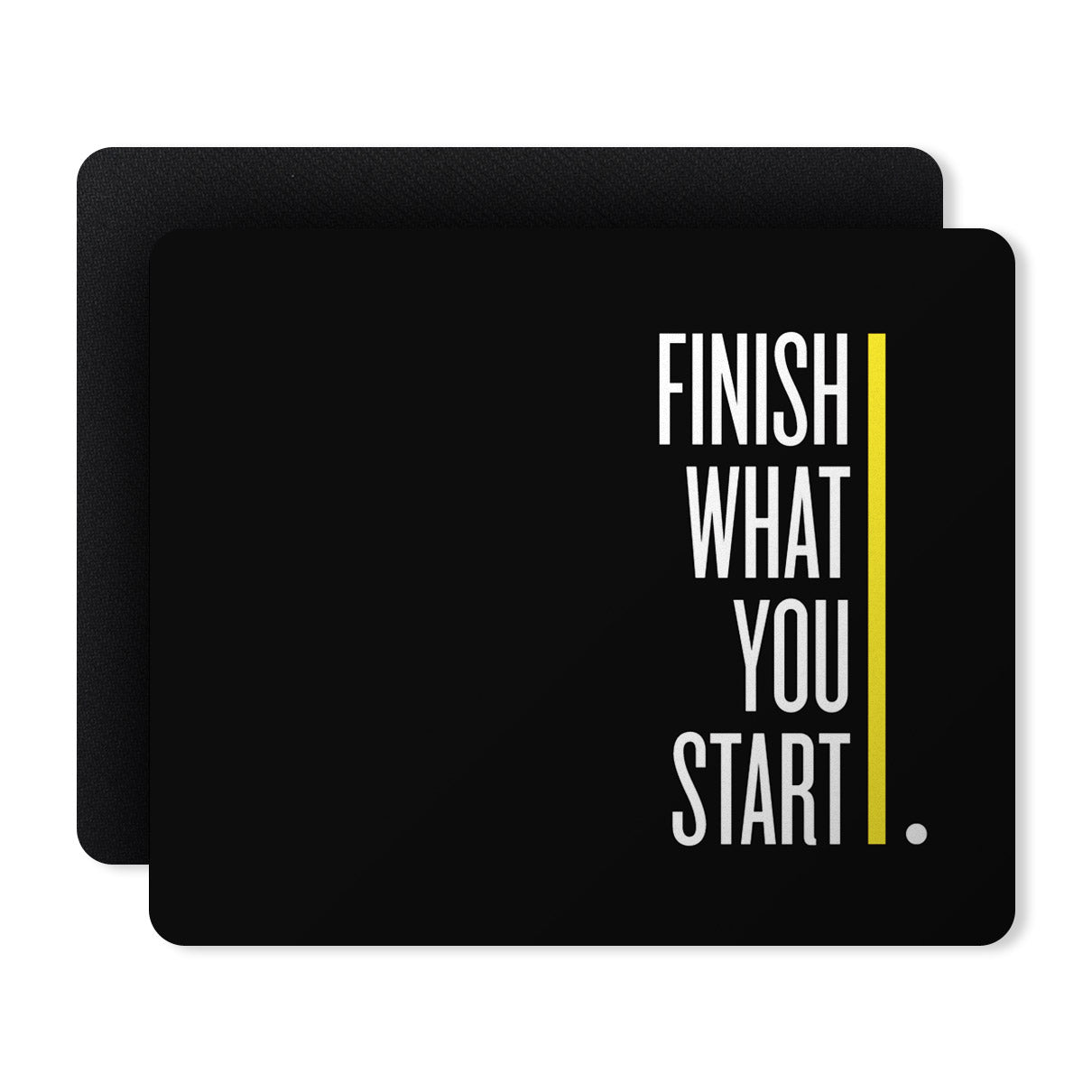 Finish Quotes Designer Printed Premium Mouse pad (9 in x 7.5 in)