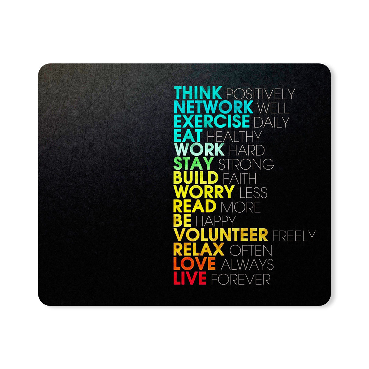 Think Quotes Designer Printed Premium Mouse pad (9 in x 7.5 in)