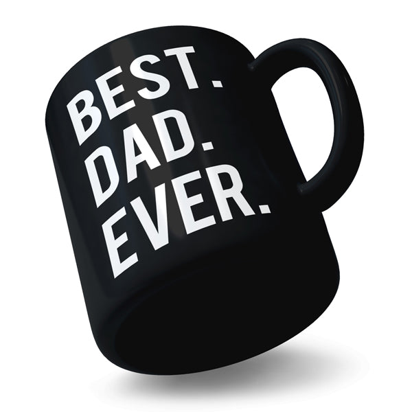 Best Dad Ever Noun - Black Ceramic Mug