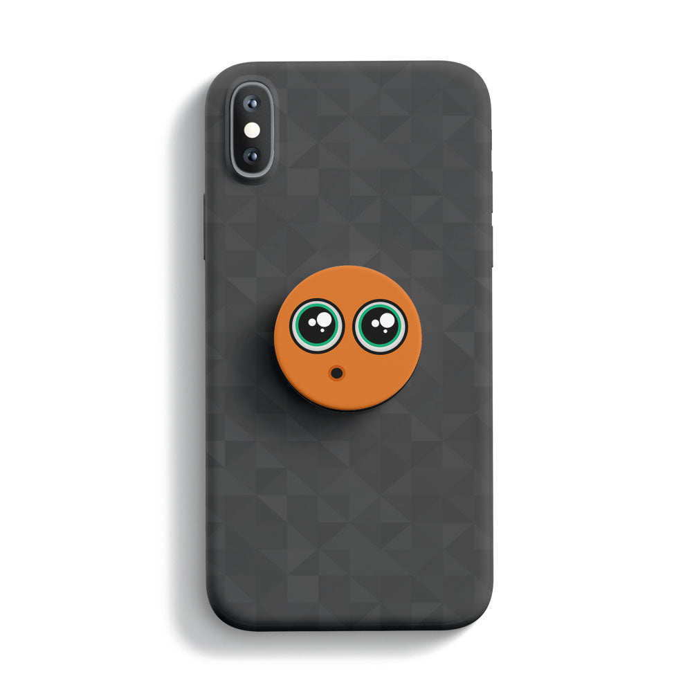 Orange Smiley Mobile Phone Handle