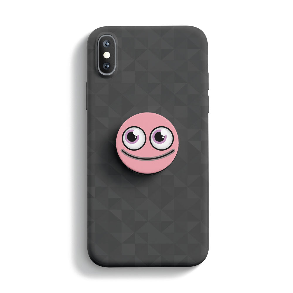 Pink Smiley Mobile Phone Handle