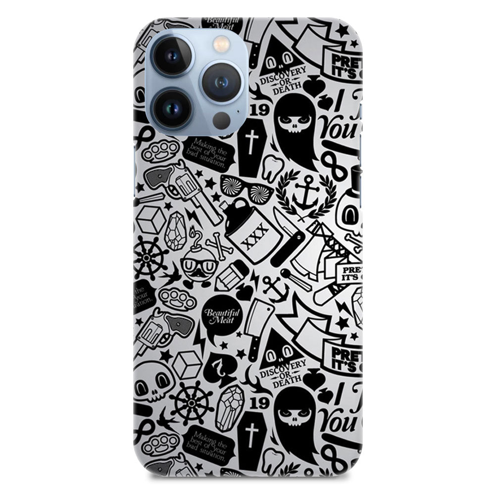 Comic Pattern Designer Hard Mobile Case