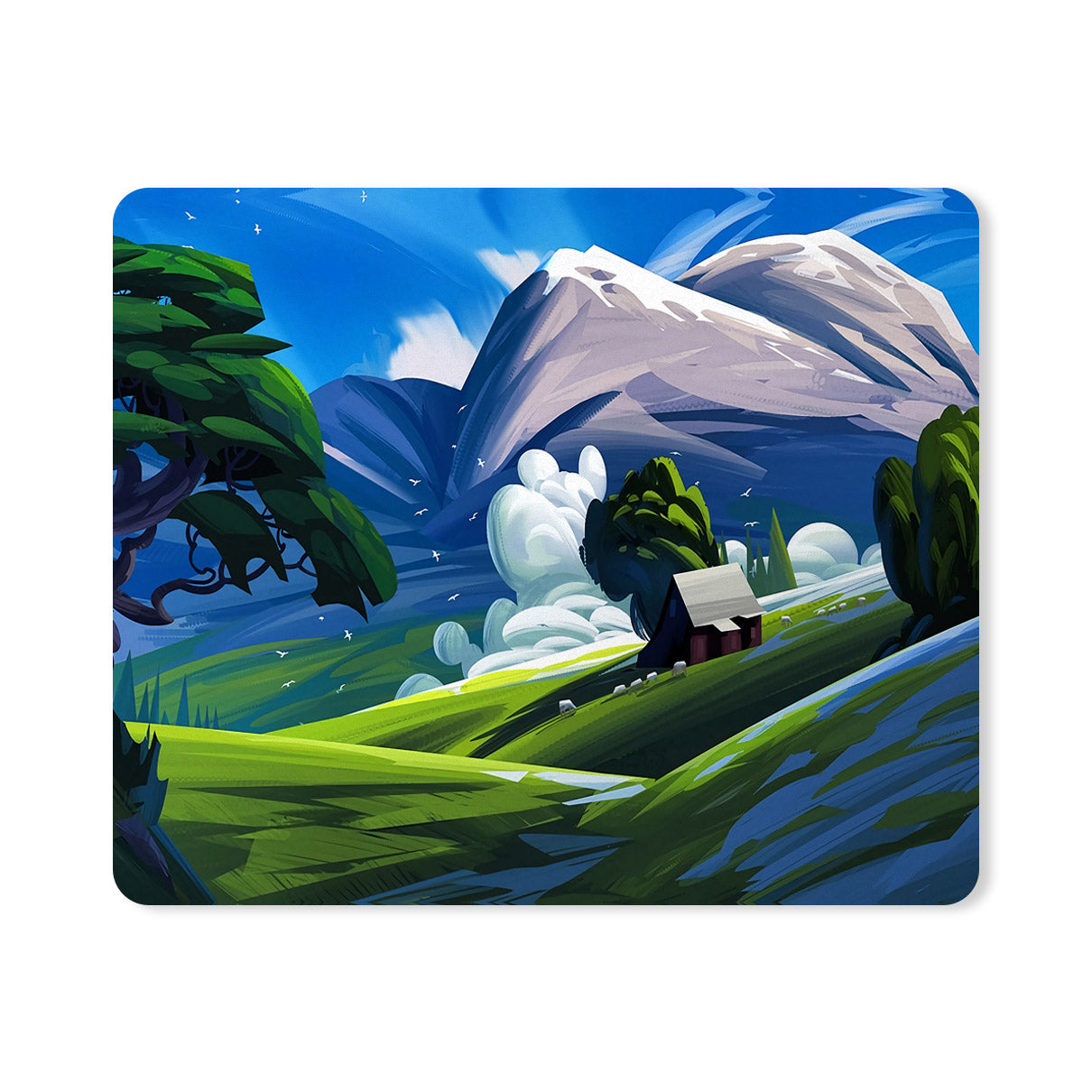Painted Nature Designer Printed Premium Mouse pad (9 in x 7.5 in)