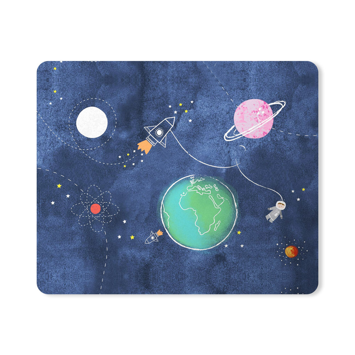 Space Drawing Designer Printed Premium Mouse pad (9 in x 7.5 in)