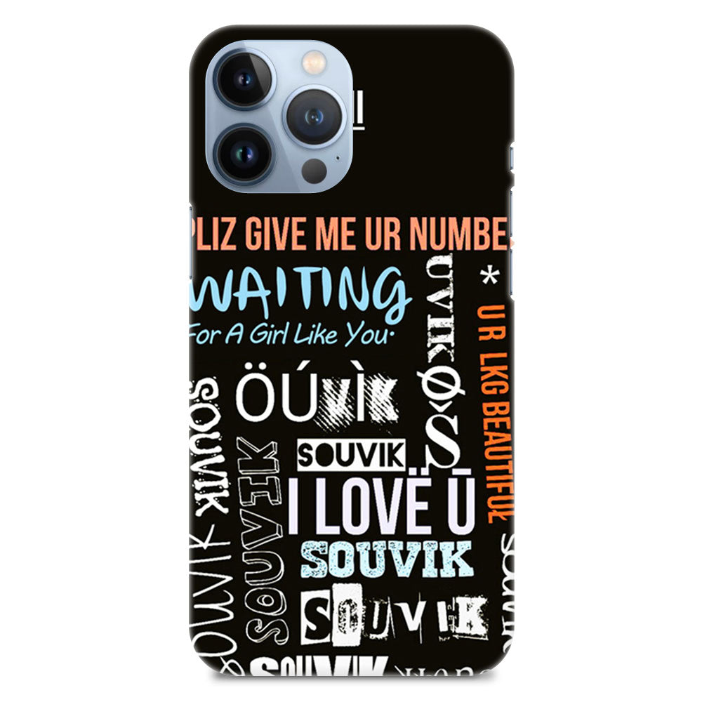 Typography Quote Designer Hard Mobile Case