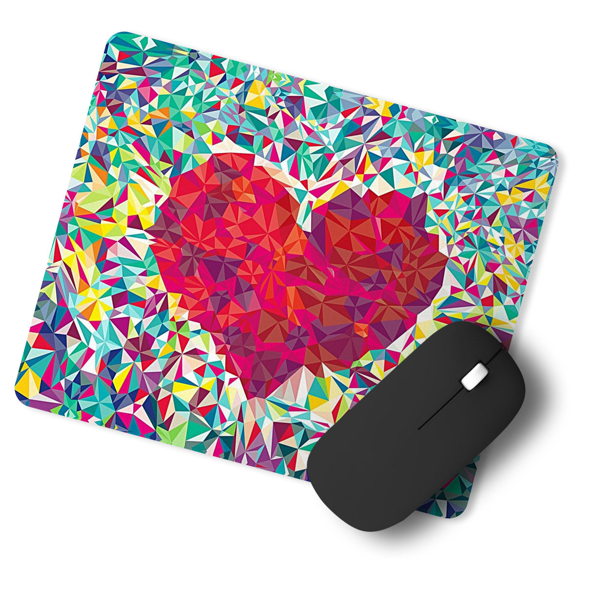 Heart Mirror Pieces Designer Printed Premium Mouse pad (9 in x 7.5 in)