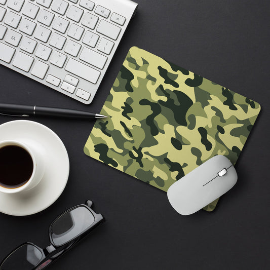 Camouflage Army Green Designer Printed Premium Mouse pad (9 in x 7.5 in)