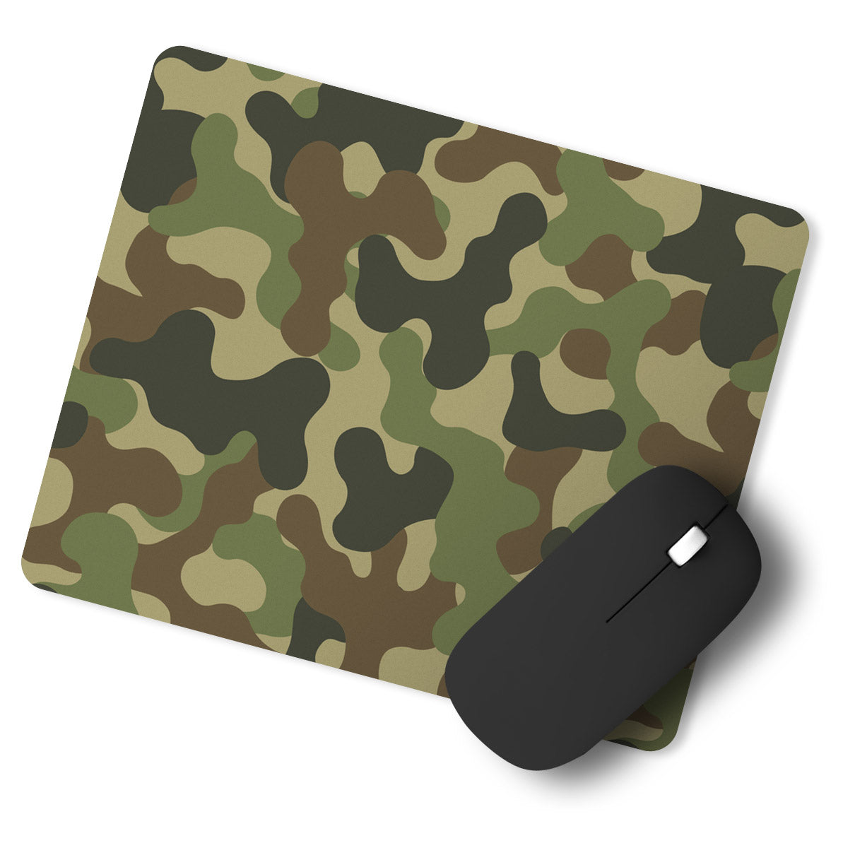 Camouflage Indian Army Green Designer Printed Premium Mouse pad (9 in x 7.5 in)