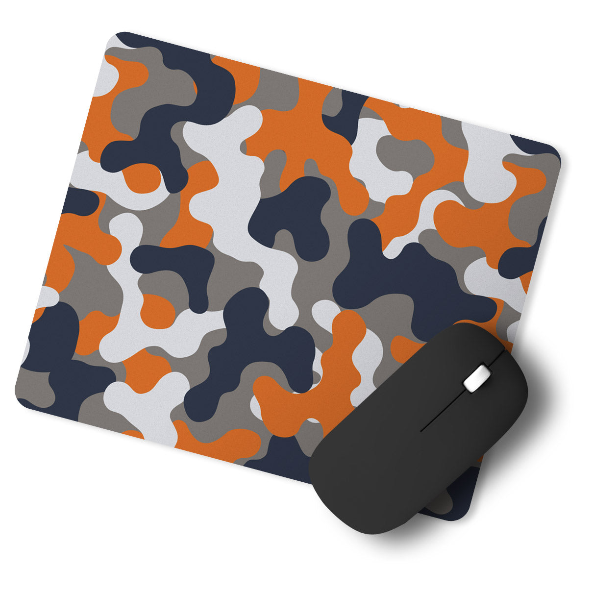 Camouflage Army Orange Grey Designer Printed Premium Mouse pad (9 in x 7.5 in)