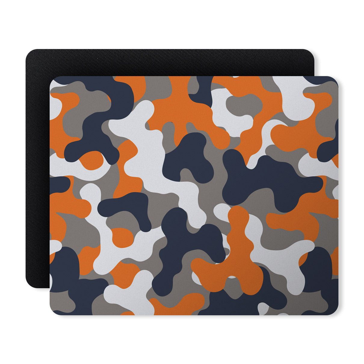 Camouflage Army Orange Grey Designer Printed Premium Mouse pad (9 in x 7.5 in)