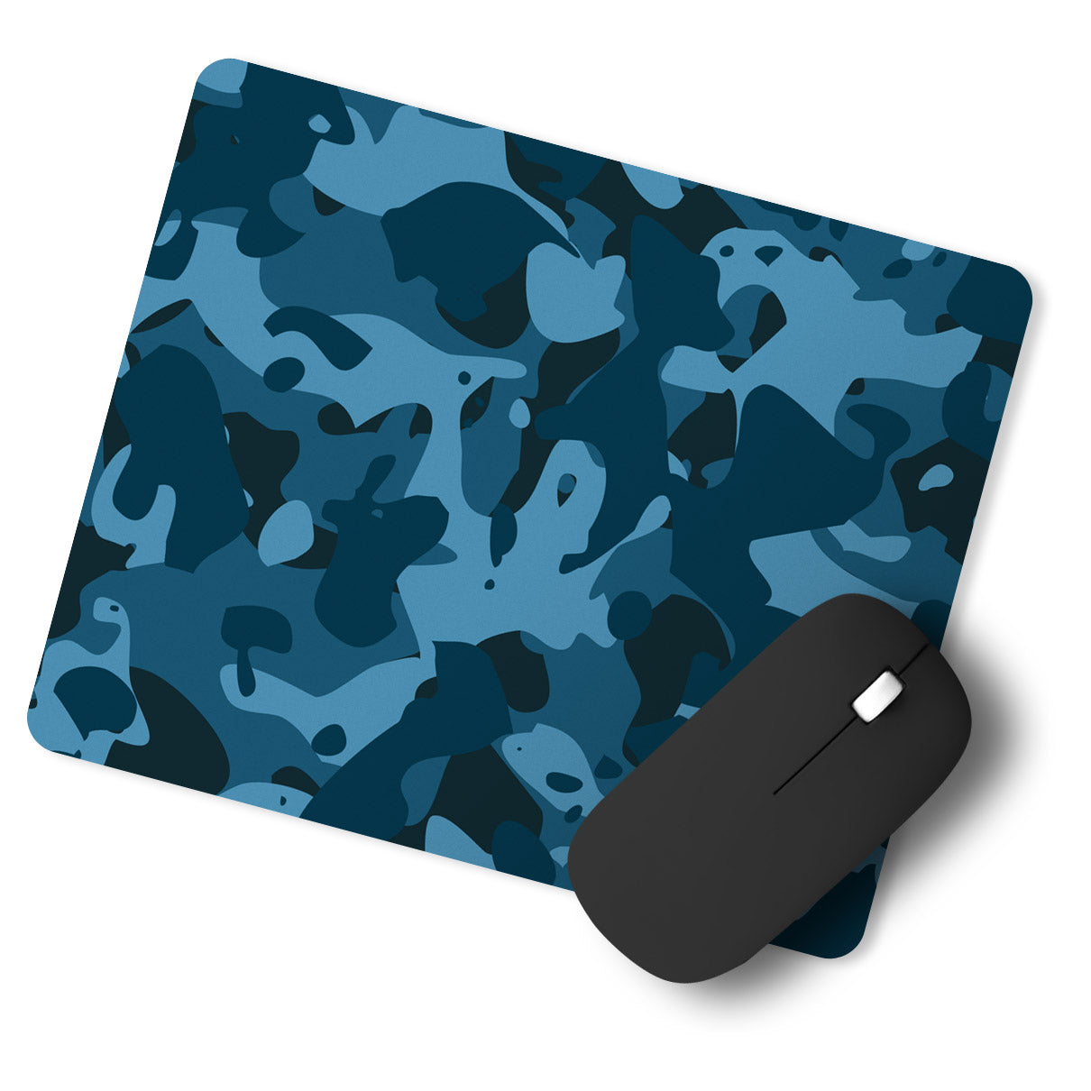 Camouflage Army Dark Blue Designer Printed Premium Mouse pad (9 in x 7.5 in)