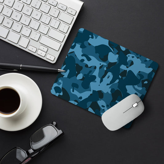 Camouflage Army Dark Blue Designer Printed Premium Mouse pad (9 in x 7.5 in)
