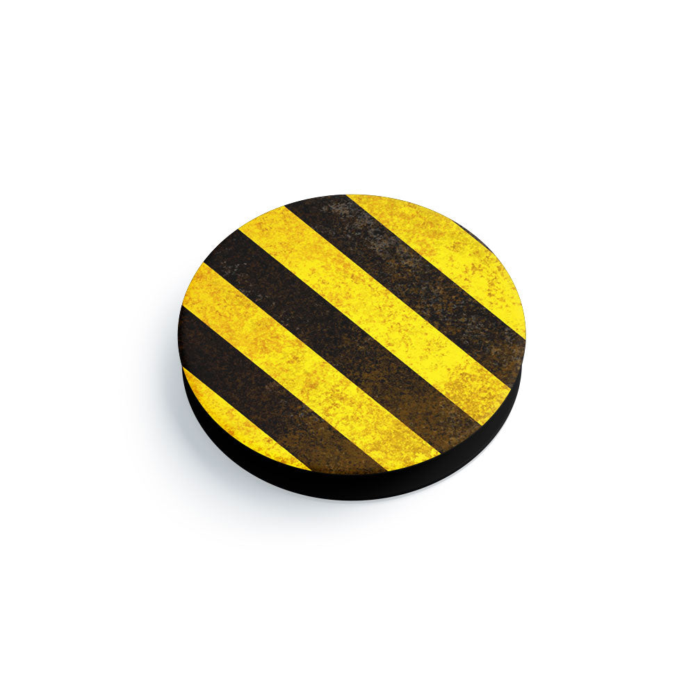 Yellow Black Stripes Mobile Phone Handle