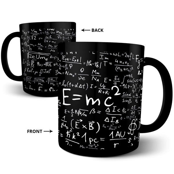 Mathmetics Formula - Black Ceramic Mug