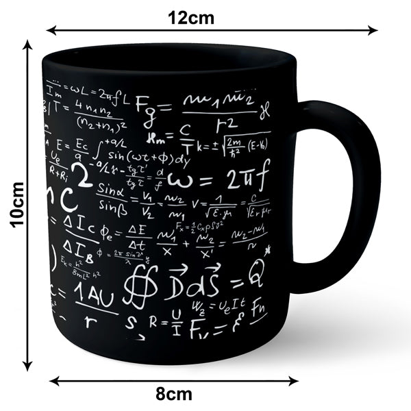 Mathmetics Formula - Black Ceramic Mug