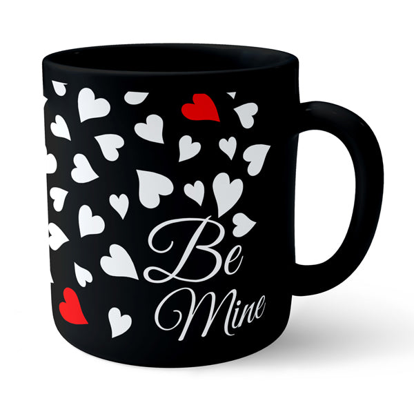 Be Mine - Black Ceramic Mug