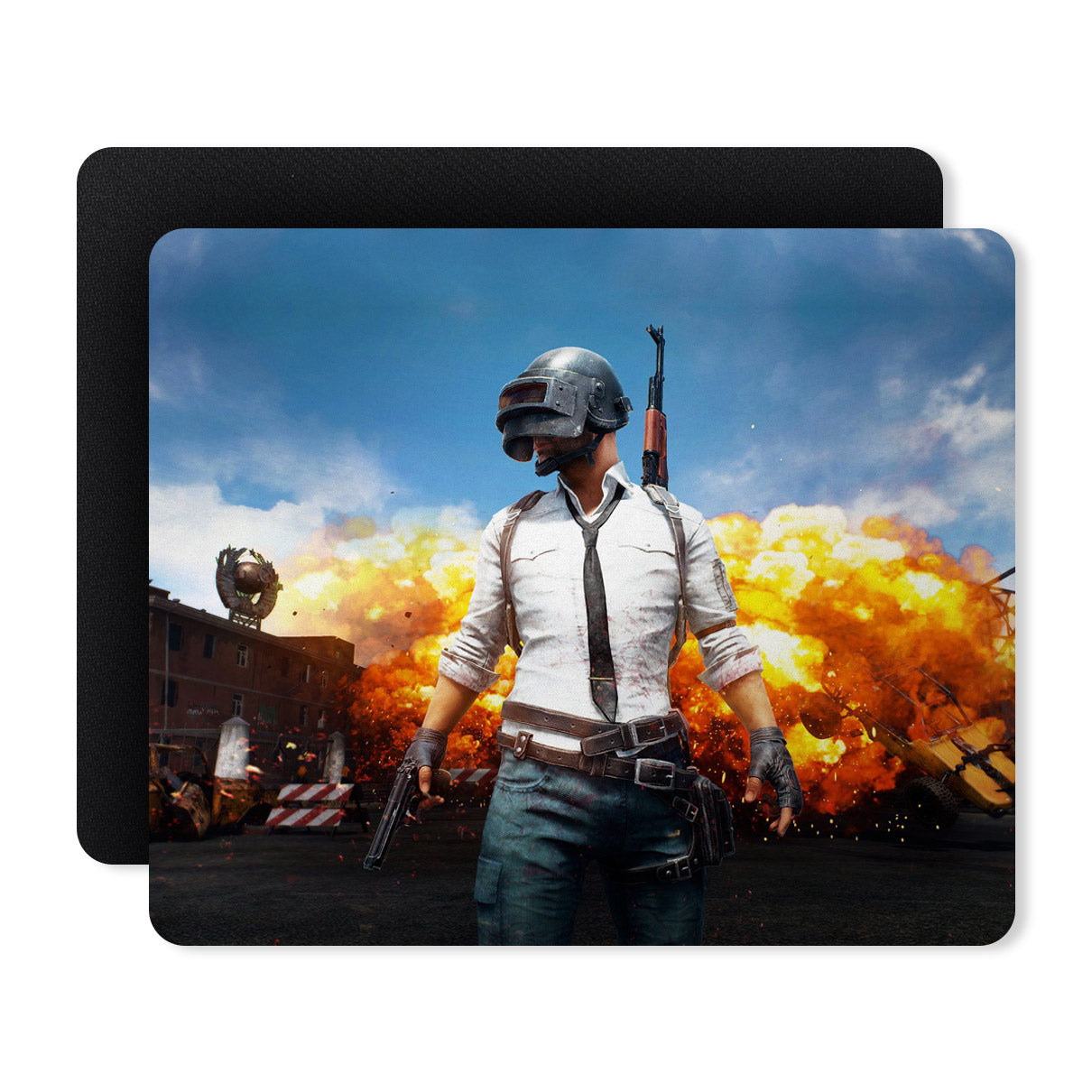 Pubg Fire Superhero Designer Printed Premium Mouse pad (9 in x 7.5 in)