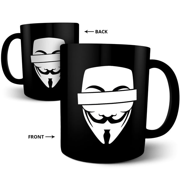 Vendetta Mask - Black Ceramic Mug