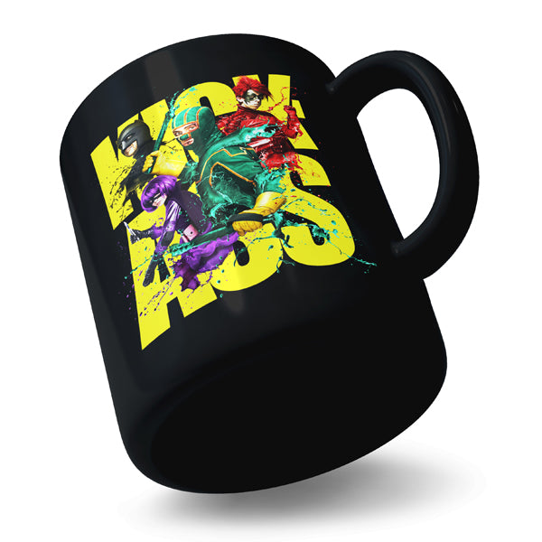 Kick Superhero - Black Ceramic Mug