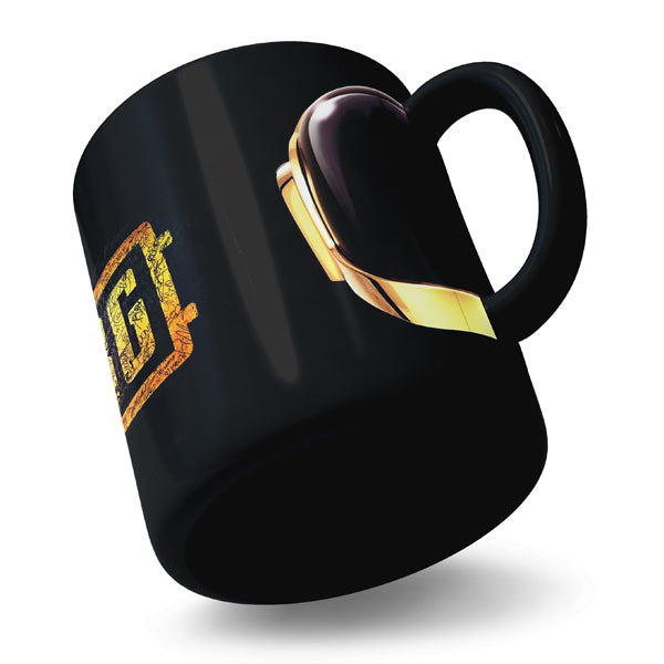 Pubg Helmet - Black Ceramic Mug