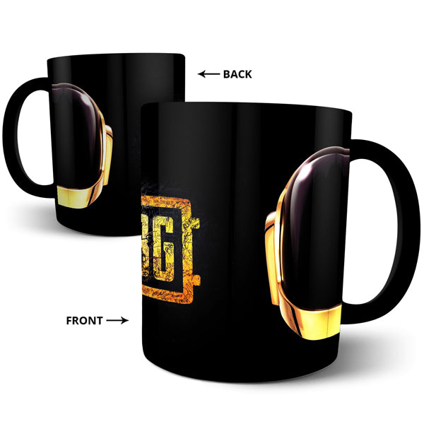 Pubg Helmet - Black Ceramic Mug