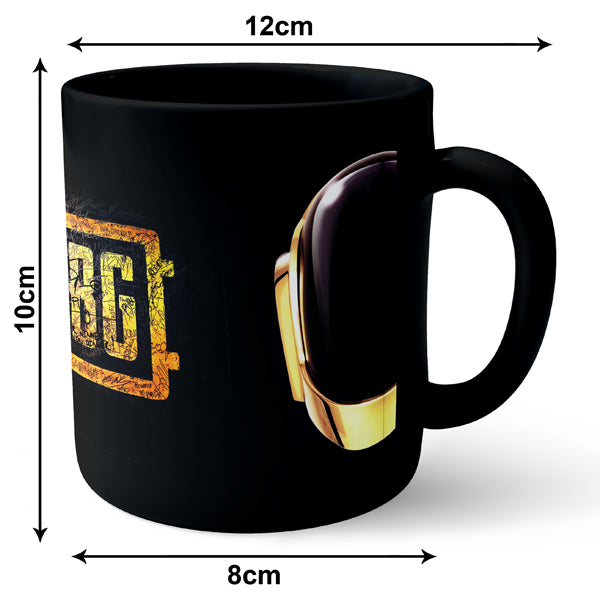 Pubg Helmet - Black Ceramic Mug