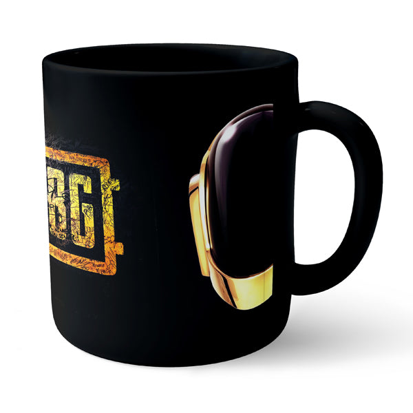 Pubg Helmet - Black Ceramic Mug