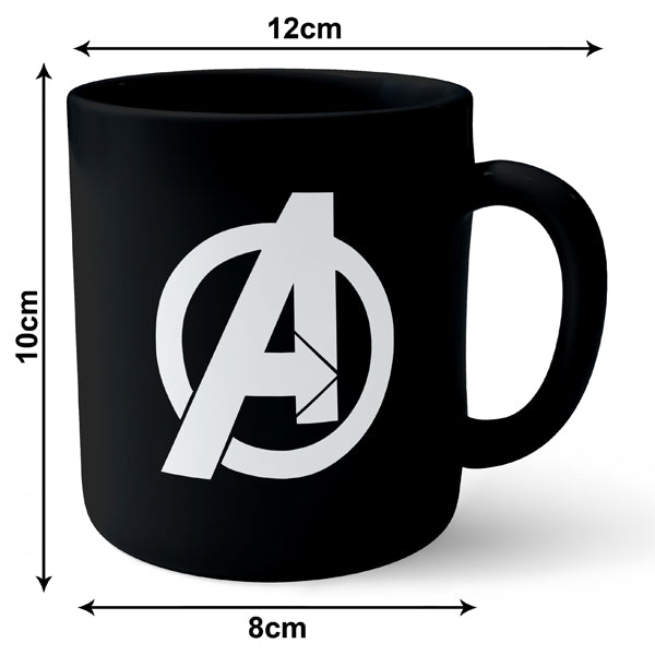 Avenger Logo - Black Ceramic Mug