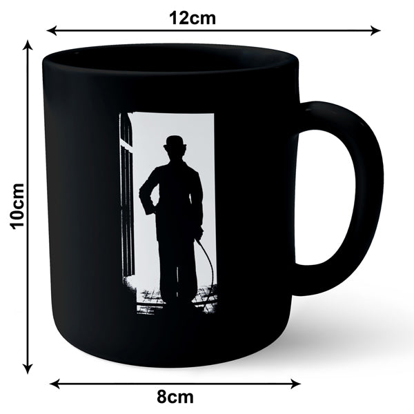 Charlie Chaplin - Black Ceramic Mug