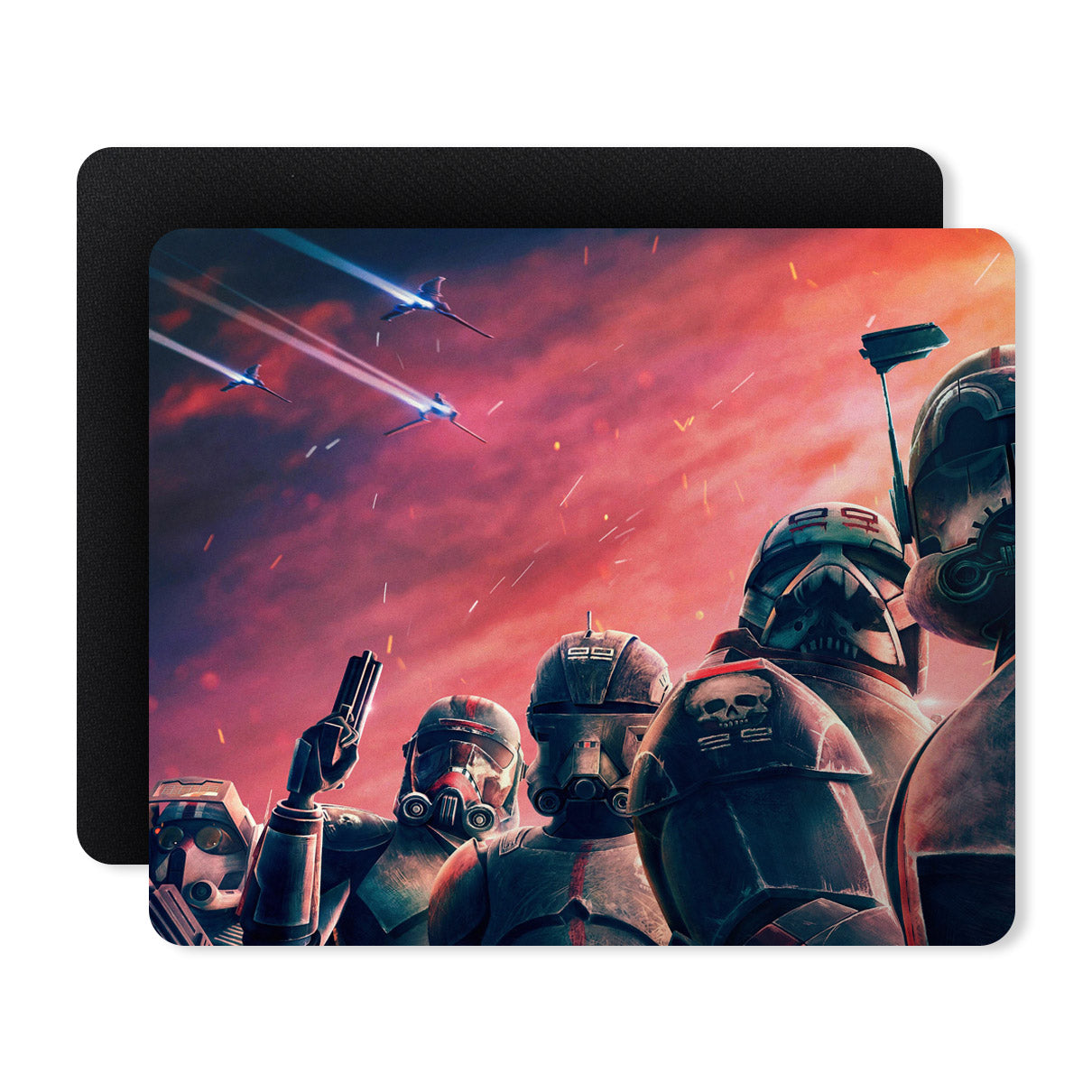 Wars Man Superhero Designer Printed Premium Mouse pad (9 in x 7.5 in)