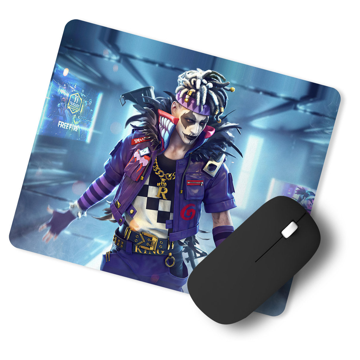 Freefire Fighter Superhero Designer Printed Premium Mouse pad (9 in x 7.5 in)