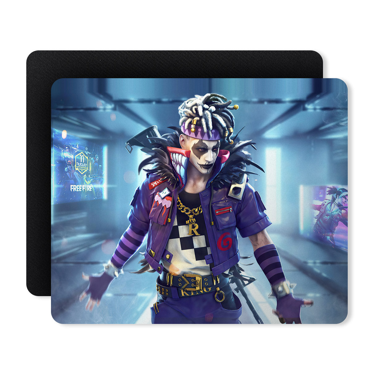 Freefire Fighter Superhero Designer Printed Premium Mouse pad (9 in x 7.5 in)