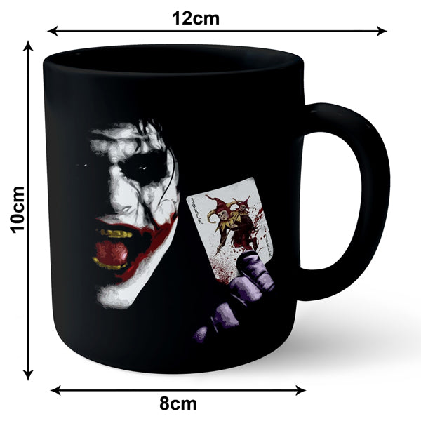 Joker Laughing - Black Ceramic Mug